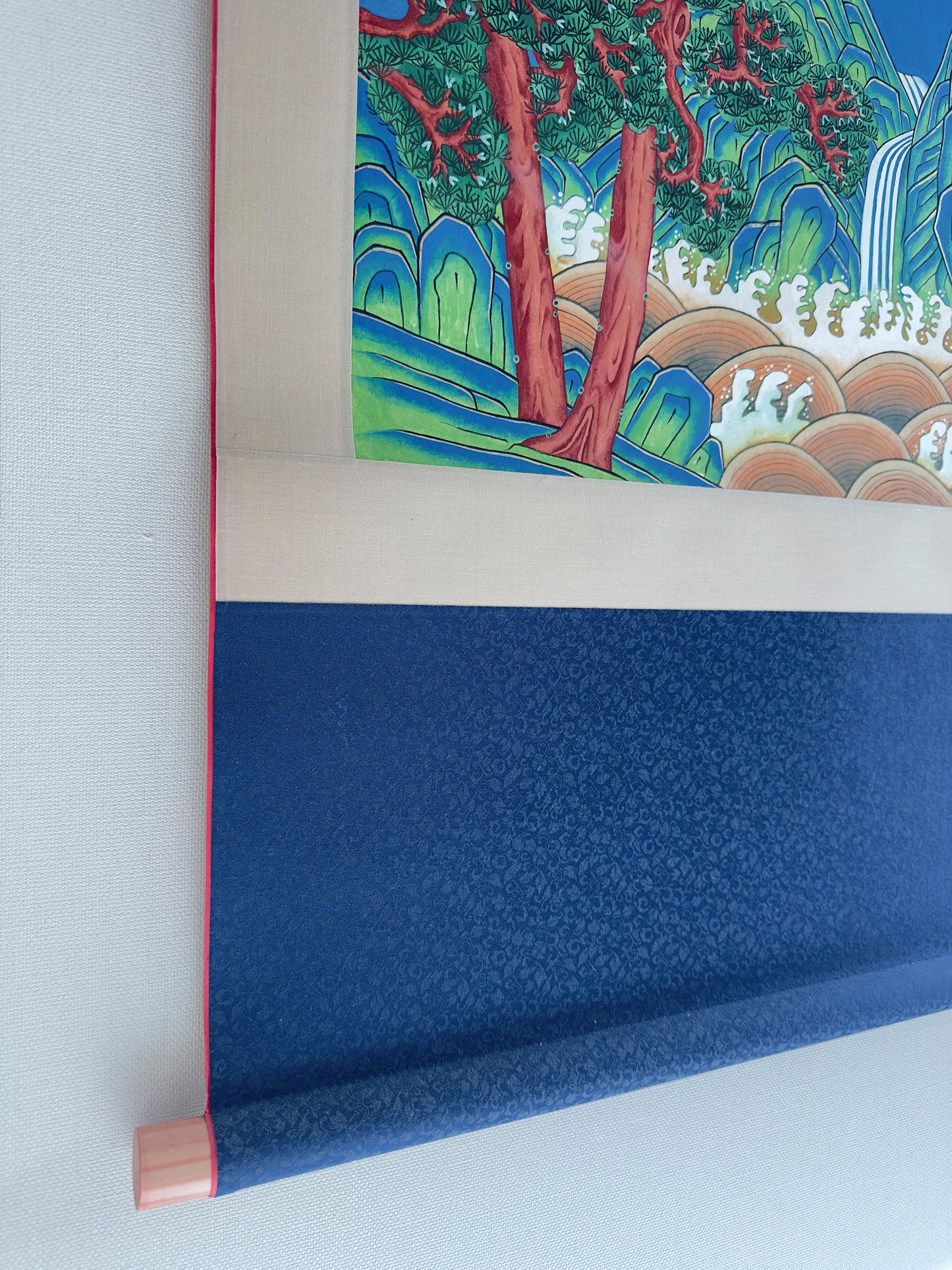 Ilwolobongdo (Sun, Moon, and Five Peaks) Hand Painted